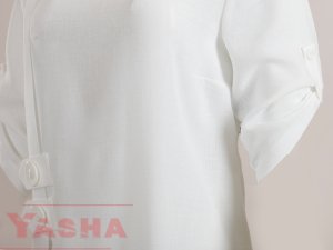 Ленен Костюм - Панталон със шармантна Туника в бежово